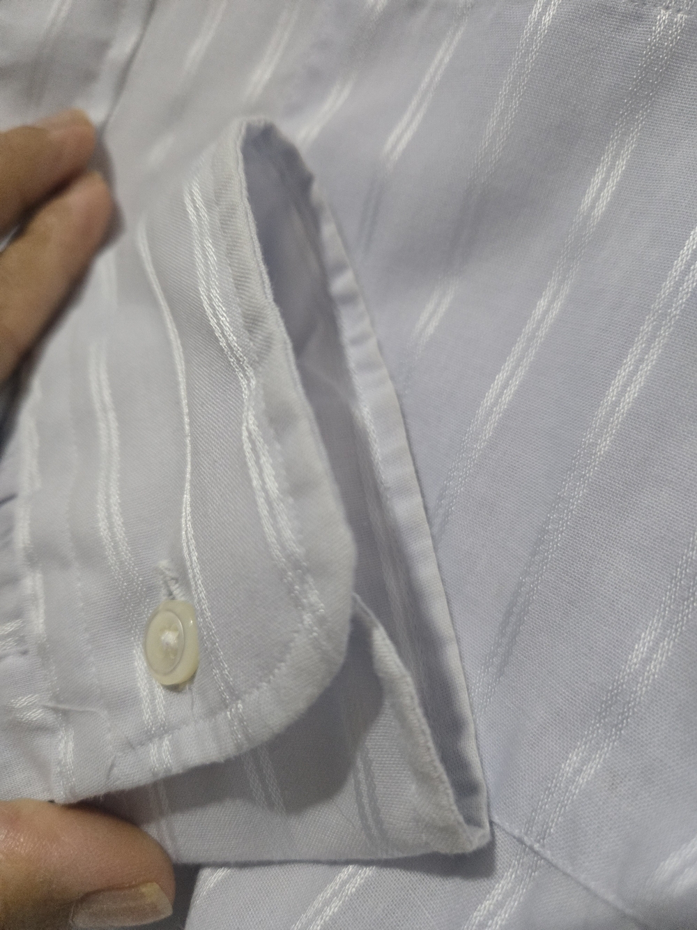 Men's Vintage Christian Diore Pinstripe  Blue Dress Shirt - - Picture 6 of 11